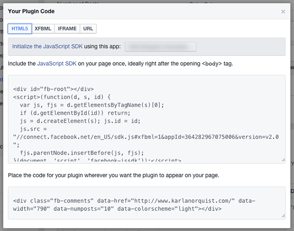 Facebook New App Code